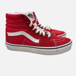 VANS Sk8-Hi High-top Sneakers Racing Red, Unisex Men's 5 Women's 6.5 Retro Vibe
